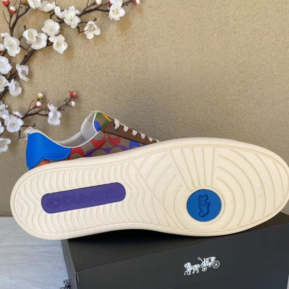 Coach Rainbow Clip Low Top Sneaker NWTCA008 - Picture 7 of 11